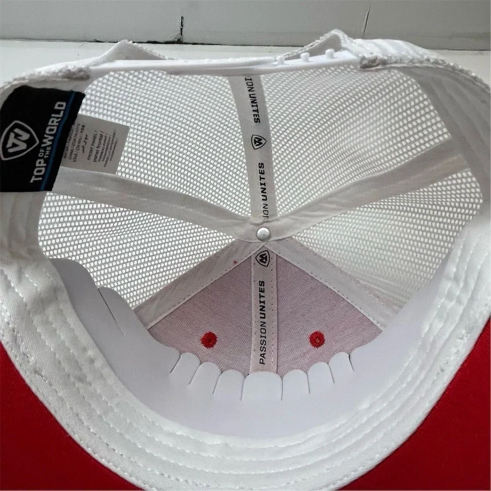 University of Maryland Terrapins Trucker Snapback Hat Red Unisex‎ Adjustable Cap